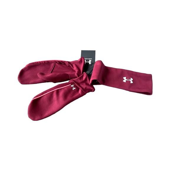 Under Armour Headband‎ and Mittens Set Women's-Girls  S-M - Picture 2 of 5